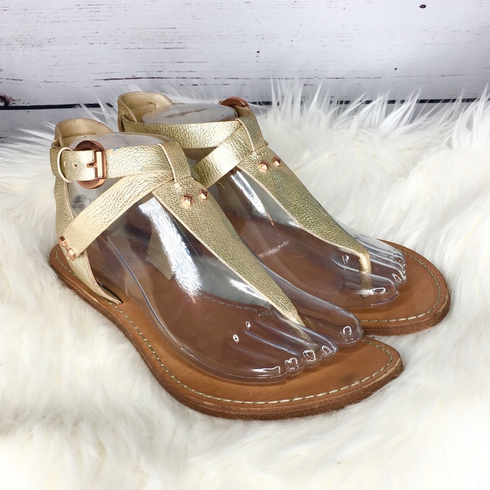 Belle Sigerson Morrison Leather T Strap Sandals